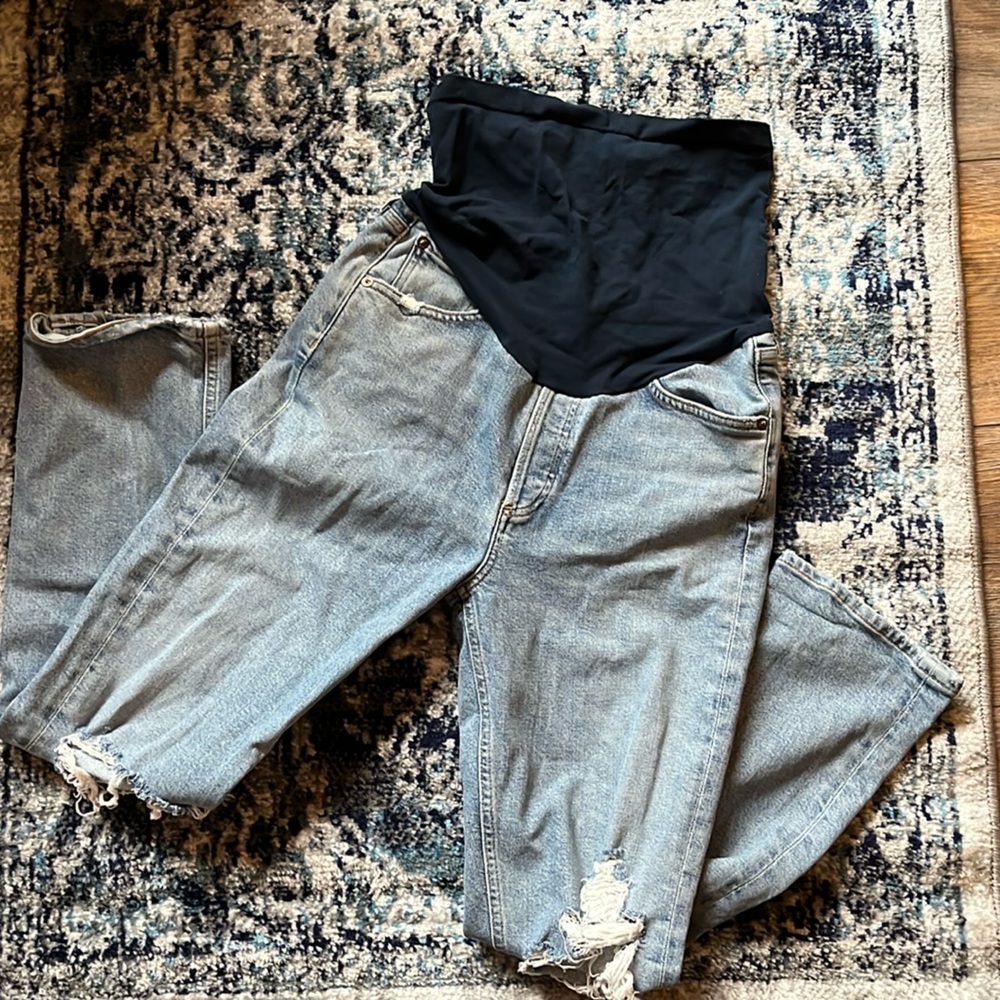 Agolde Maternity jeans: Riley straight crop, rare!